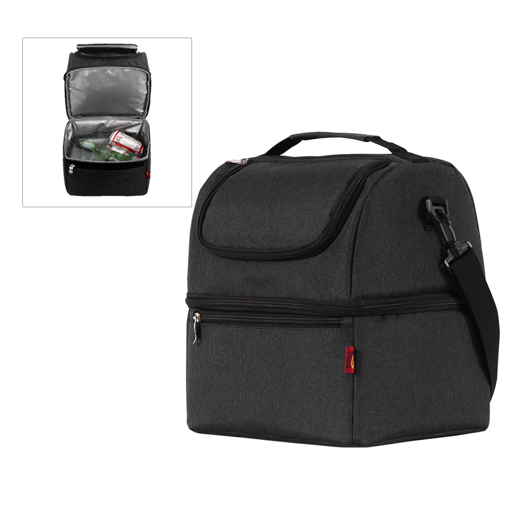 Leakproof Insulated Lunch Bag Reusable Tote Cooler Box Portable Food Storage Bag With Adjustable Strap 600D Polyester
Leakproof Insulated Lunch Bag Reusable Tote Cooler Box Portable Food Storage Bag With Adjustable Strap 600D Polyester