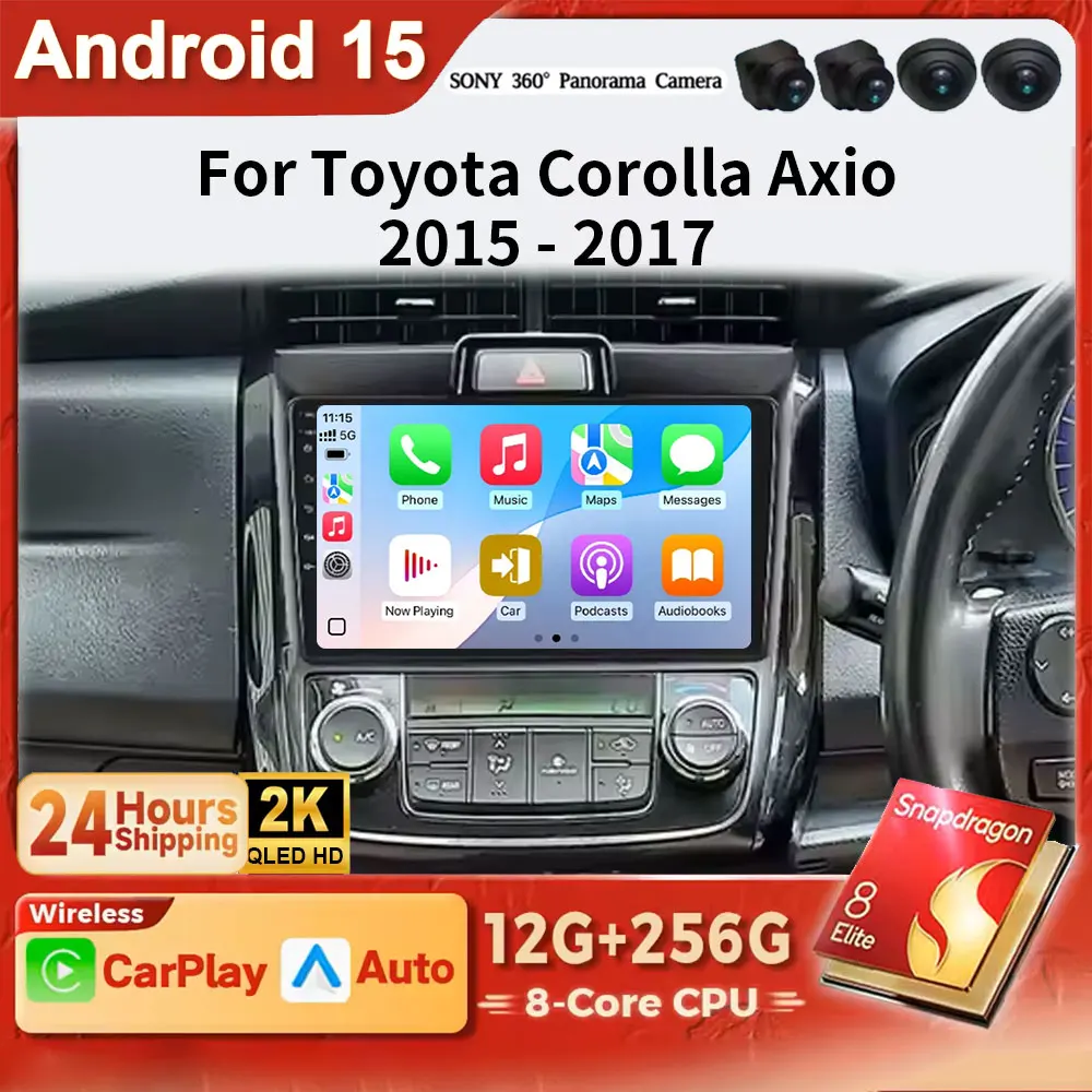 Android 15 Car Radio For Toyota Corolla Axio 2 Fielder 3 E160 2012 - 2021 Multimedia Video Player Navigation GPS Stereo carplay
Android 15 Car Radio For Toyota Corolla Axio 2 Fielder 3 E160 2012 - 2021 Multimedia Video Player Navigation GPS Stereo carplay