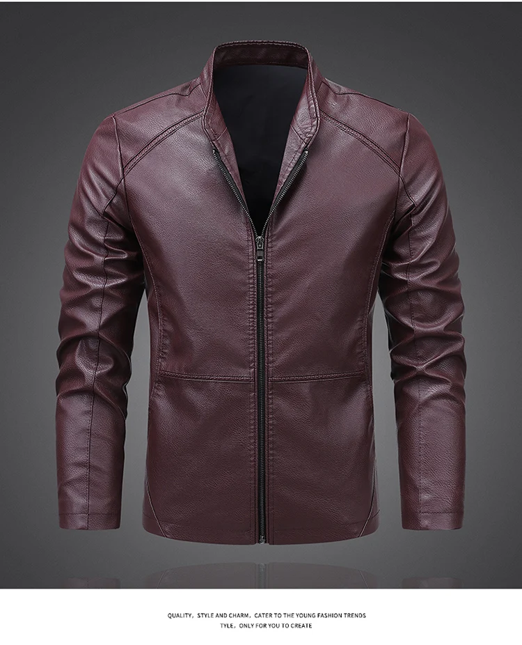 New Standing Collar PU Leather Jacket Men Business Eisure Korean Version Trendy Versatile Leather Jacket Handsome Men's Blazer
New Standing Collar PU Leather Jacket Men Business Eisure Korean Version Trendy Versatile Leather Jacket Handsome Men's Blazer