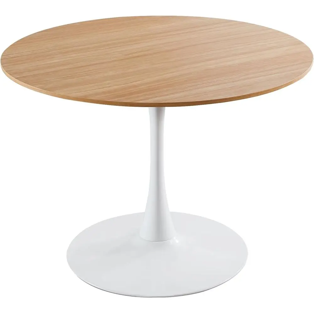 42 Round Dining Table - Modern Pedestal Base, Ideal for Small Spaces, Easy Assembly, White & Oak Finish
42 Round Dining Table - Modern Pedestal Base, Ideal for Small Spaces, Easy Assembly, White & Oak Finish