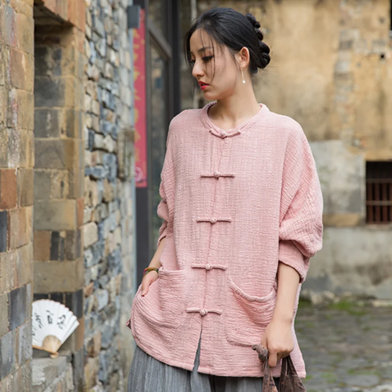 Top for Women Vintage Cotton Linen Women's T-Shirts and Blouses Long Sleeve Tee Oversized t-shirt Female Clothes Overcocat
Top for Women Vintage Cotton Linen Women's T-Shirts and Blouses Long Sleeve Tee Oversized t-shirt Female Clothes Overcocat