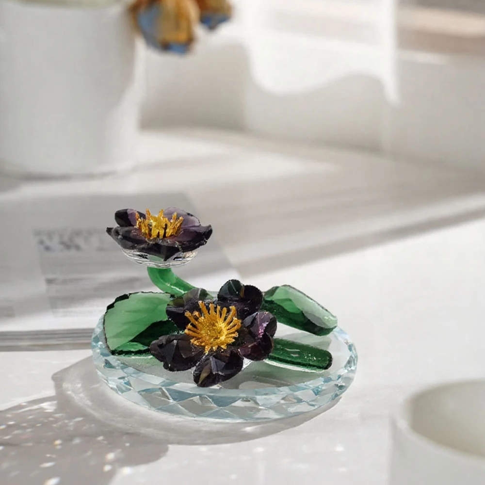 Crystal Figurines Collectible Glass Lotus Flower Ornaments Glass Decorative Lotus Flowers For Feng Shui Home Room Table Decor
Crystal Figurines Collectible Glass Lotus Flower Ornaments Glass Decorative Lotus Flowers For Feng Shui Home Room Table Decor