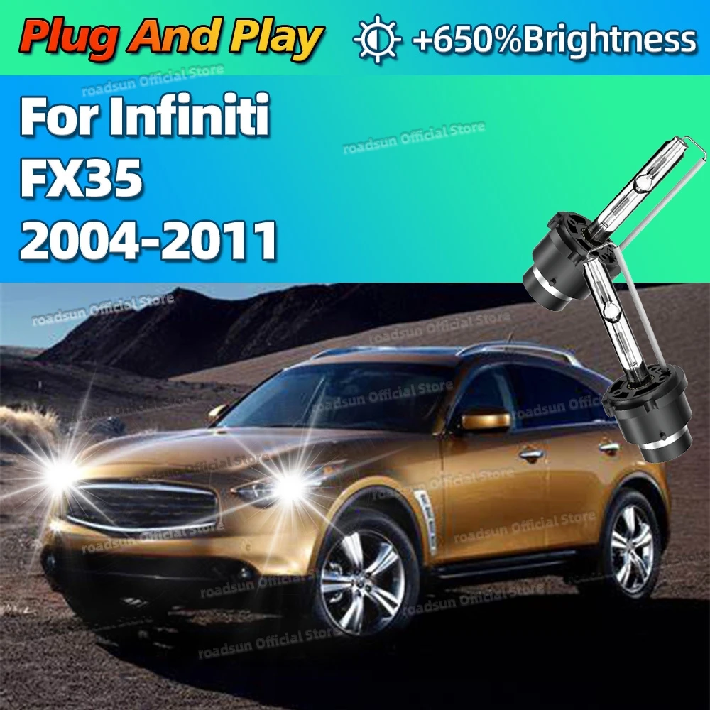 Xenon 35W 6000K White Car HID Headlight Replace D2S Light Bulbs For Infiniti FX35 2004-2011 2005 2006 2007 2008 2009 2010
Xenon 35W 6000K White Car HID Headlight Replace D2S Light Bulbs For Infiniti FX35 2004-2011 2005 2006 2007 2008 2009 2010