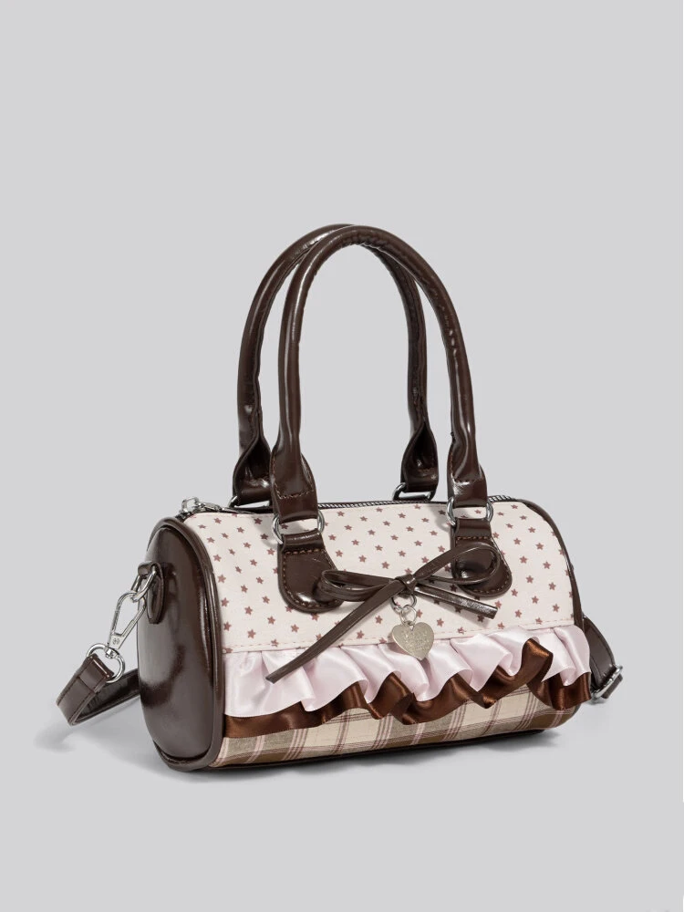 College Style Star Plaid Crossbody Bag Fashionable Bow Pleated Lace Handbag Lolita Style Crossbody Small Square Bag Shoulder Bag
College Style Star Plaid Crossbody Bag Fashionable Bow Pleated Lace Handbag Lolita Style Crossbody Small Square Bag Shoulder Bag