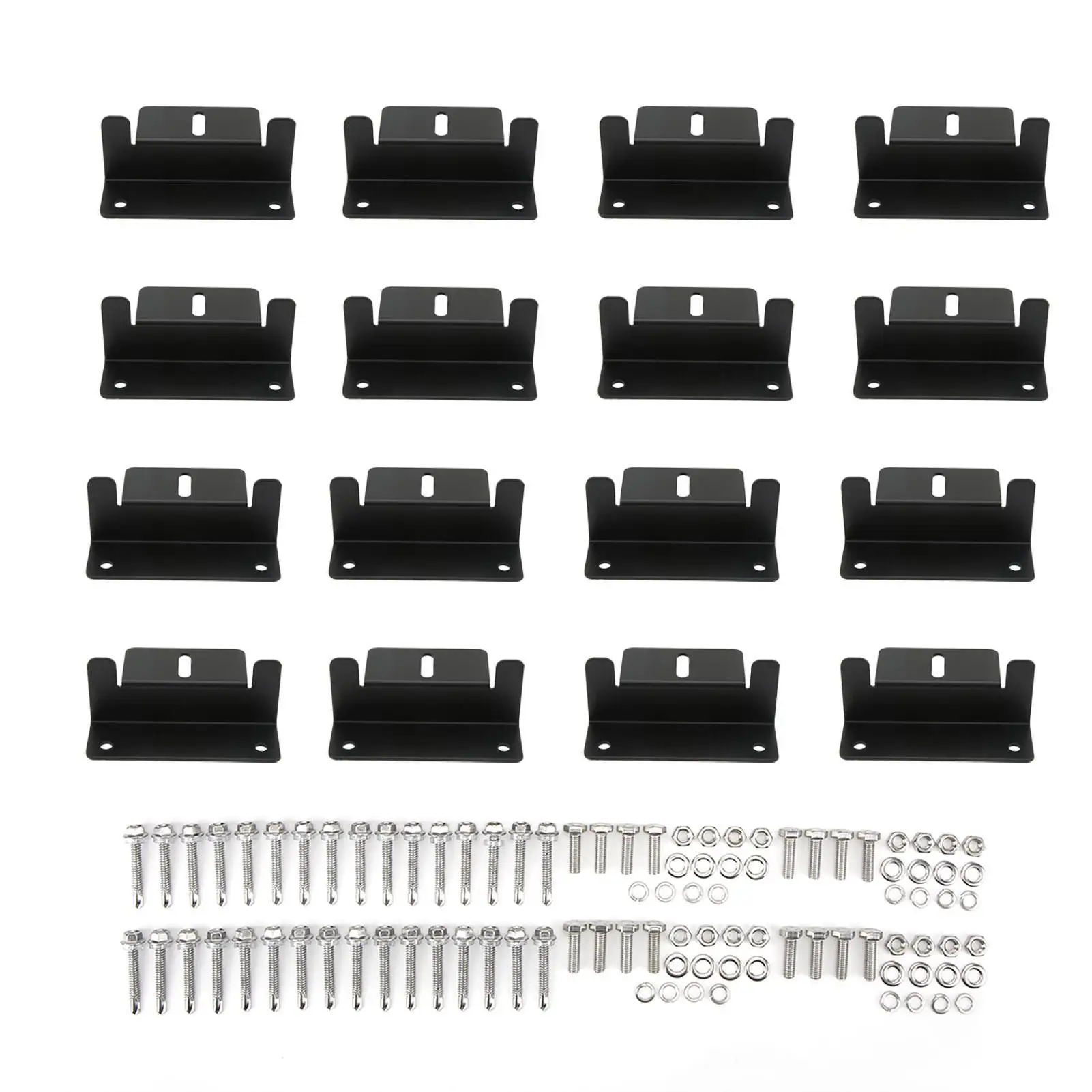 Solar Panel Mounting Bracket Set of 4 Adjustable Z Brackets for rv Black Heavy Duty Solar Panel Installation Accessories
Solar Panel Mounting Bracket Set of 4 Adjustable Z Brackets for rv Black Heavy Duty Solar Panel Installation Accessories