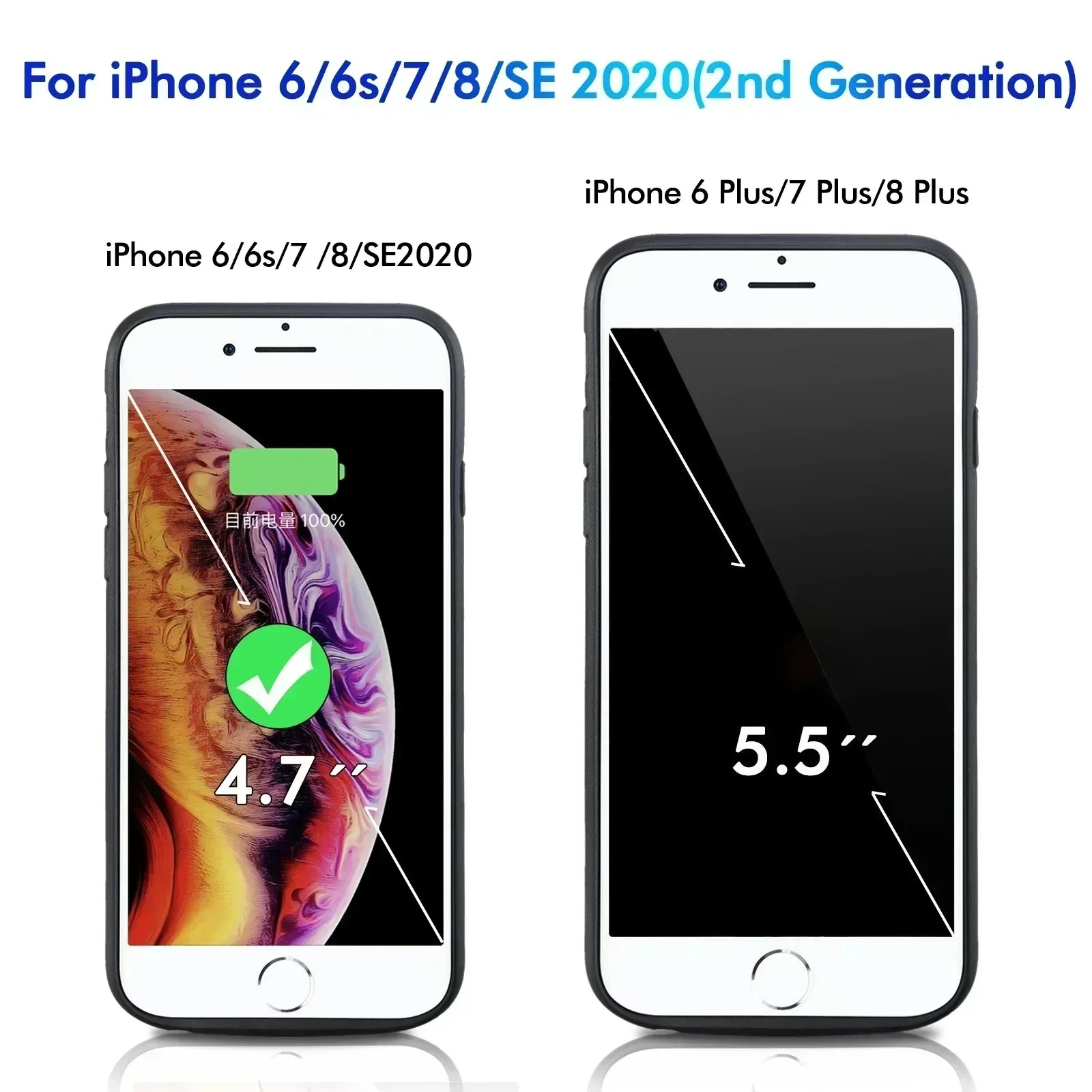 JayoWade Slim 10000mAh Battery Charger Case for IPhone 6 6S 7 8 Plus SE 2020 2022 2023 Power Bank Phone Cover for IPhone 6 Plus
JayoWade Slim 10000mAh Battery Charger Case for IPhone 6 6S 7 8 Plus SE 2020 2022 2023 Power Bank Phone Cover for IPhone 6 Plus