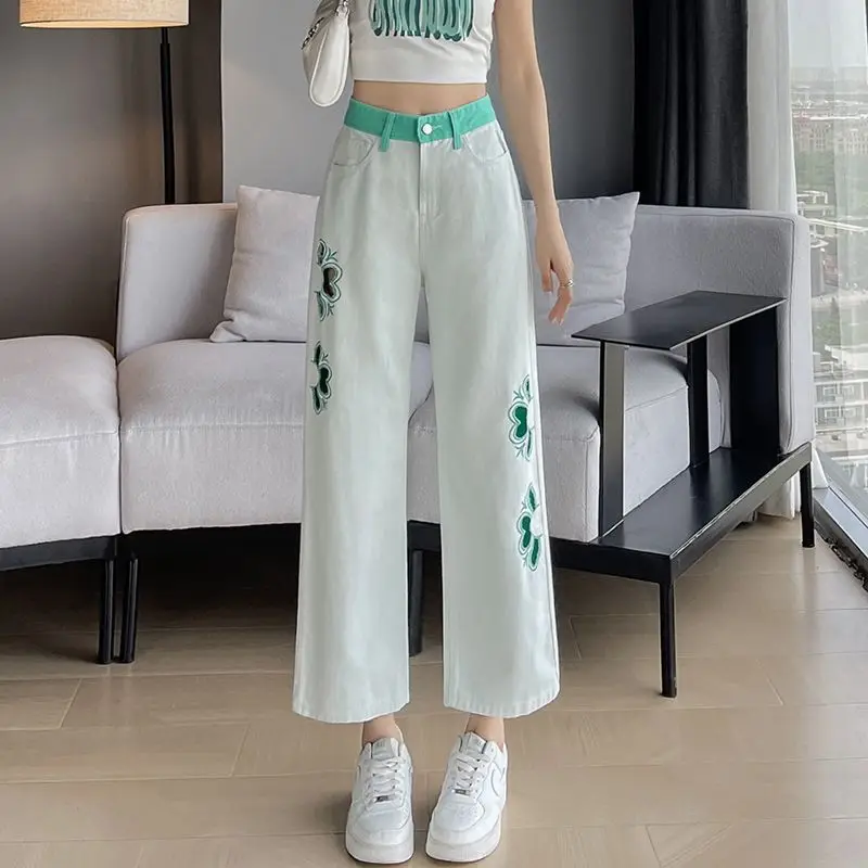 Petite Women's High-Waist Straight-Leg Lightweight Cut-out Embroidered Ripped Jeans Ankle-Length 2026 Spring Summer New Fashion
Petite Women's High-Waist Straight-Leg Lightweight Cut-out Embroidered Ripped Jeans Ankle-Length 2026 Spring Summer New Fashion
