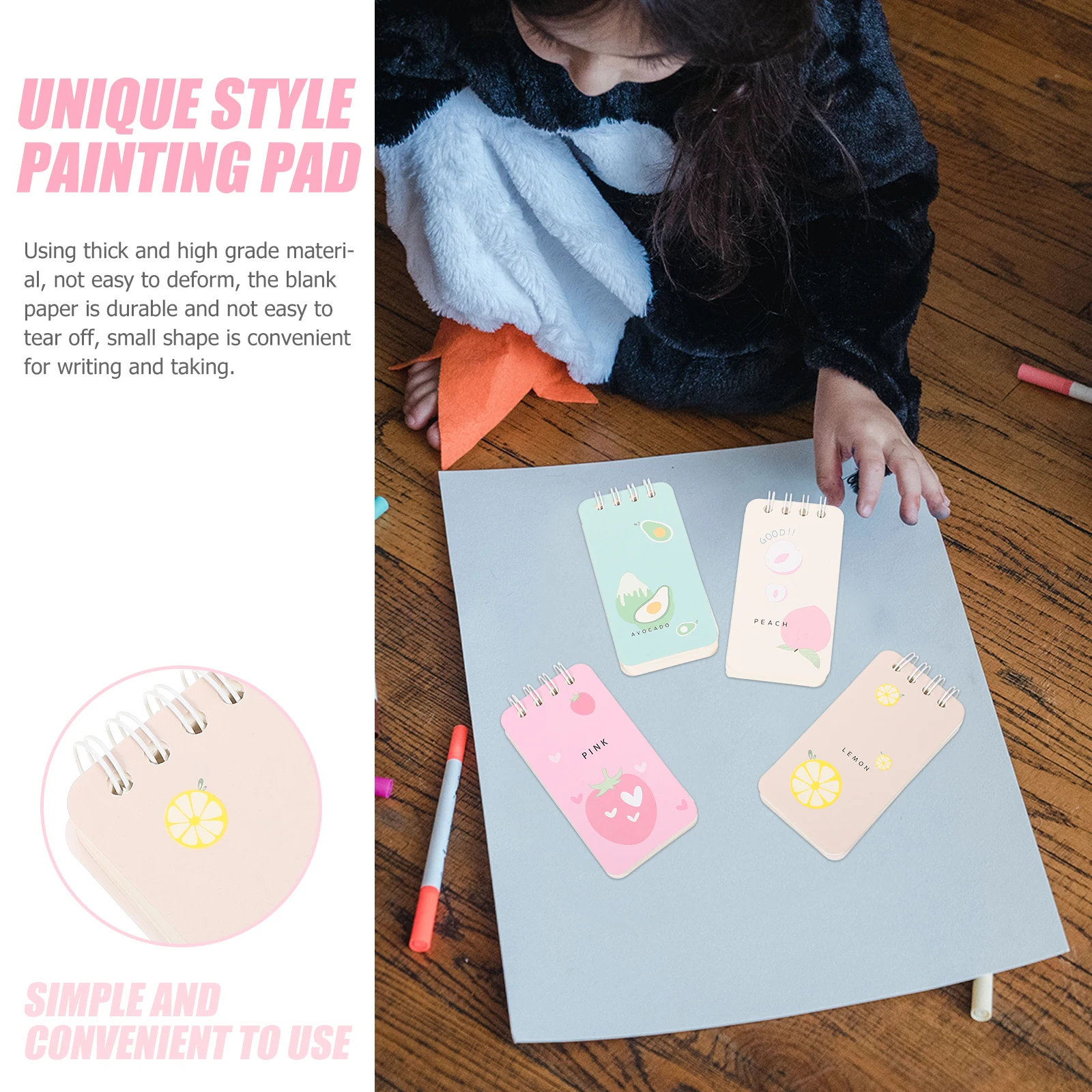 4pcs Fruit Notebook Pad Thick Material Durable Paper Practical Simple Design Lovely s Accessories Household Writing Multi
4pcs Fruit Notebook Pad Thick Material Durable Paper Practical Simple Design Lovely s Accessories Household Writing Multi