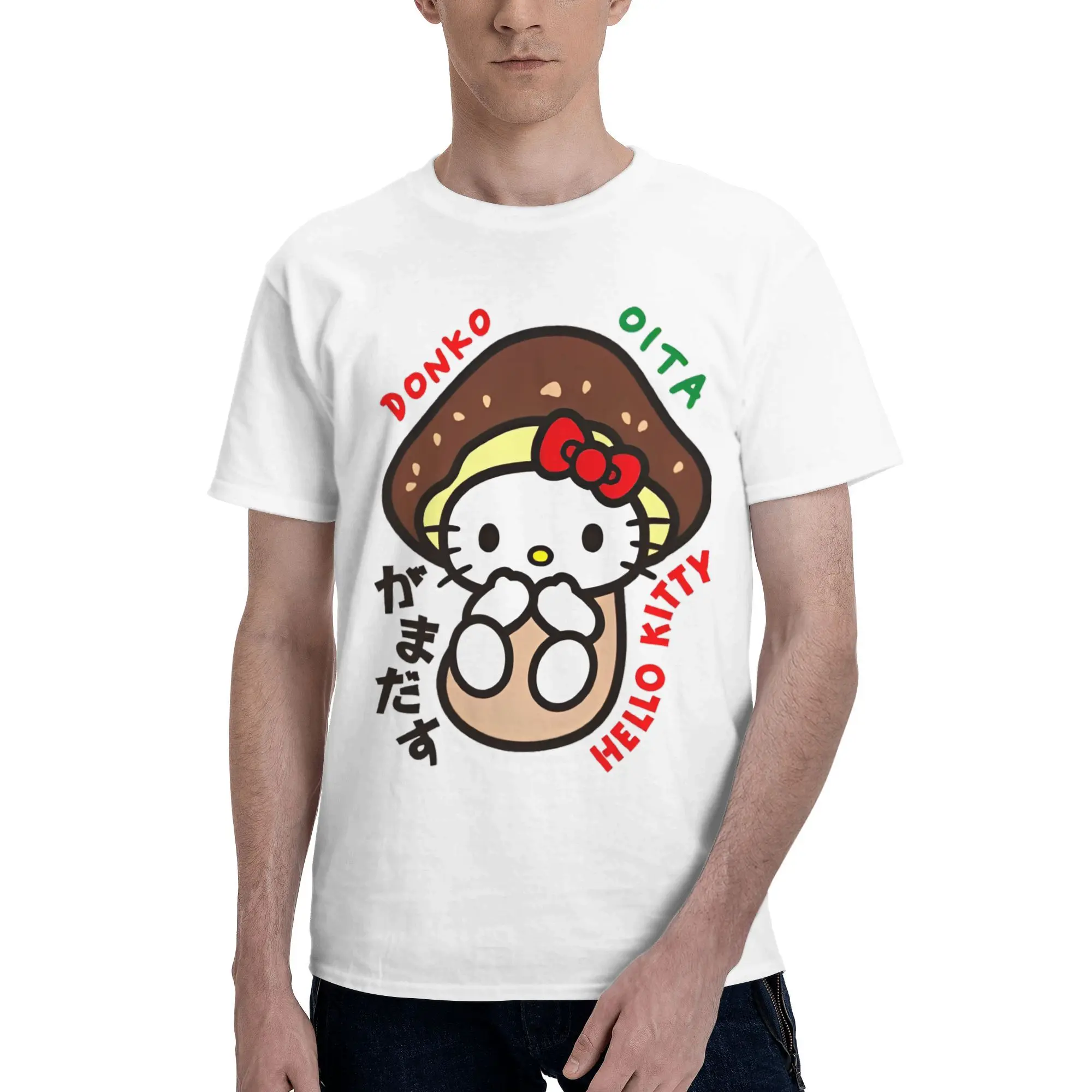 Men's Hello Kitty Mushroom T Shirt Pure Cotton Clothes Novelty Short Sleeve Crewneck Tees Gift T-Shirts
Men's Hello Kitty Mushroom T Shirt Pure Cotton Clothes Novelty Short Sleeve Crewneck Tees Gift T-Shirts