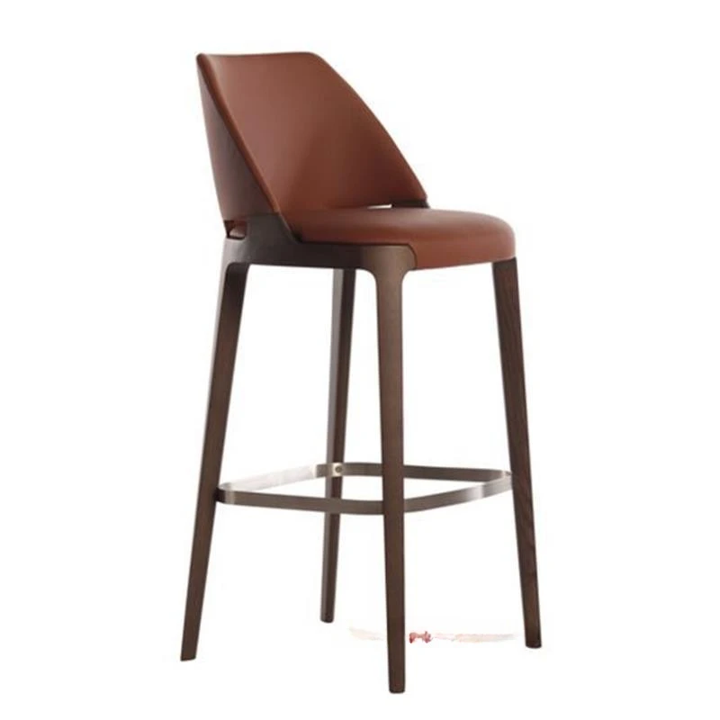 Postmodern luxury stainless steel high foot bar chairs, living room, solid wood club
Postmodern luxury stainless steel high foot bar chairs, living room, solid wood club
