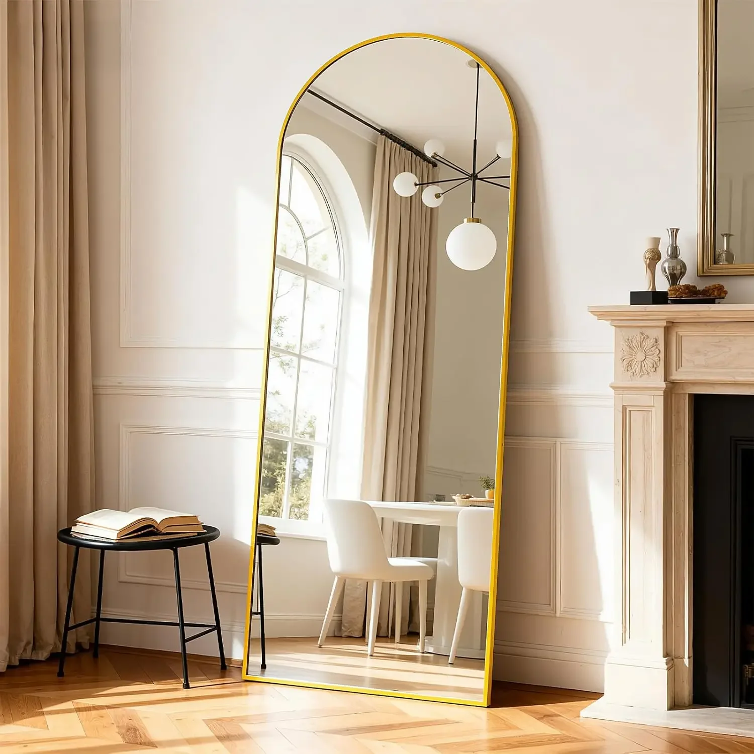 Arched Full Length Mirror, 71"x26"Large Floor Mirrors, for Wall Door Bedroom Bathroom Living Room (Gold)
Arched Full Length Mirror, 71"x26"Large Floor Mirrors, for Wall Door Bedroom Bathroom Living Room (Gold)