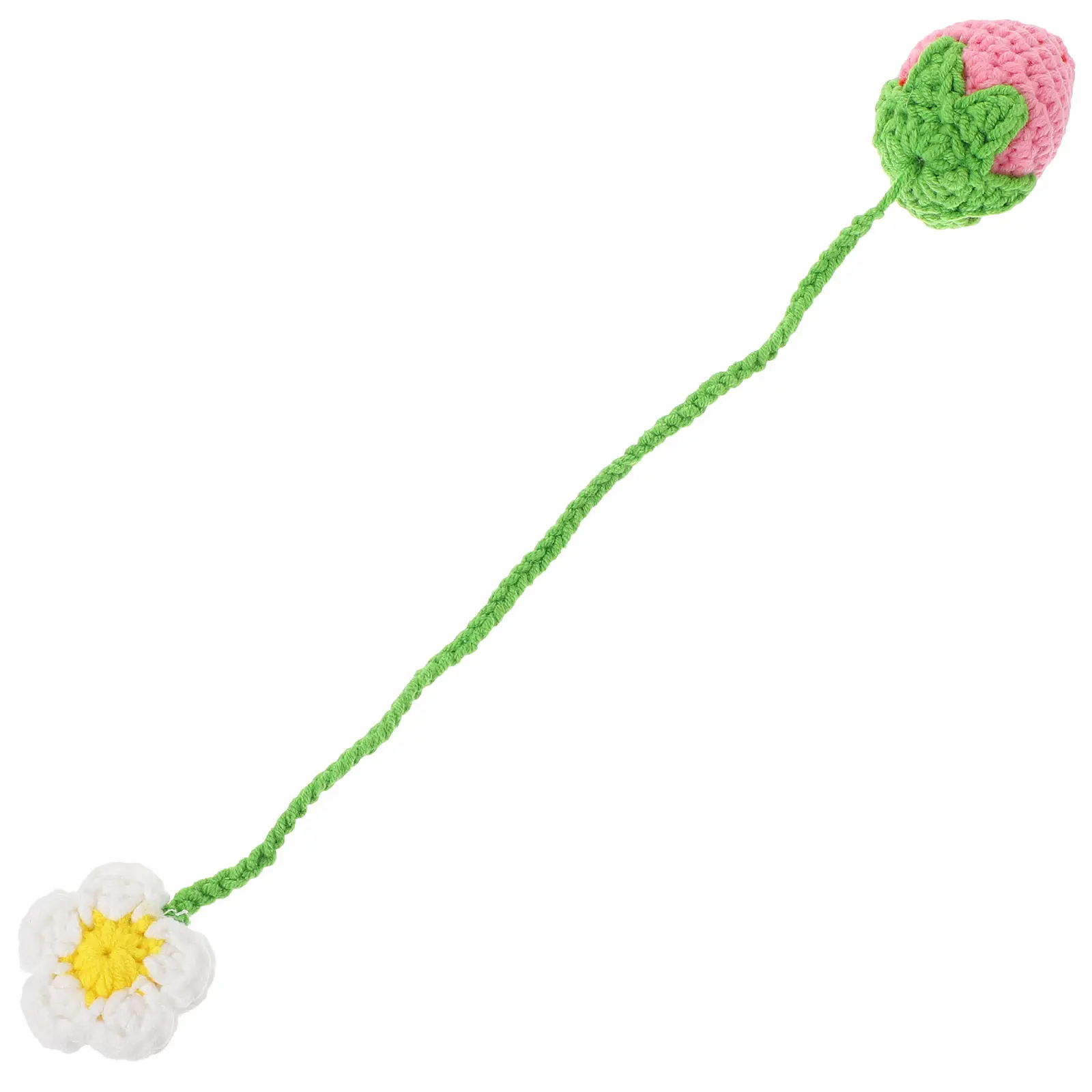 Hand Knitted Strawberry Flower Pendant Car Mirror Hanging Ornament Crochet Hanging Decoration for Auto Interior Bag Backpack
Hand Knitted Strawberry Flower Pendant Car Mirror Hanging Ornament Crochet Hanging Decoration for Auto Interior Bag Backpack