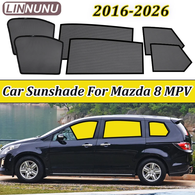 LINNUNU For Mazda 8 MPV 2006-2016 Car sunshade Curtain Window Mesh Magnetic Interior Sun Shade UV Protection Privacy accessories
LINNUNU For Mazda 8 MPV 2006-2016 Car sunshade Curtain Window Mesh Magnetic Interior Sun Shade UV Protection Privacy accessories