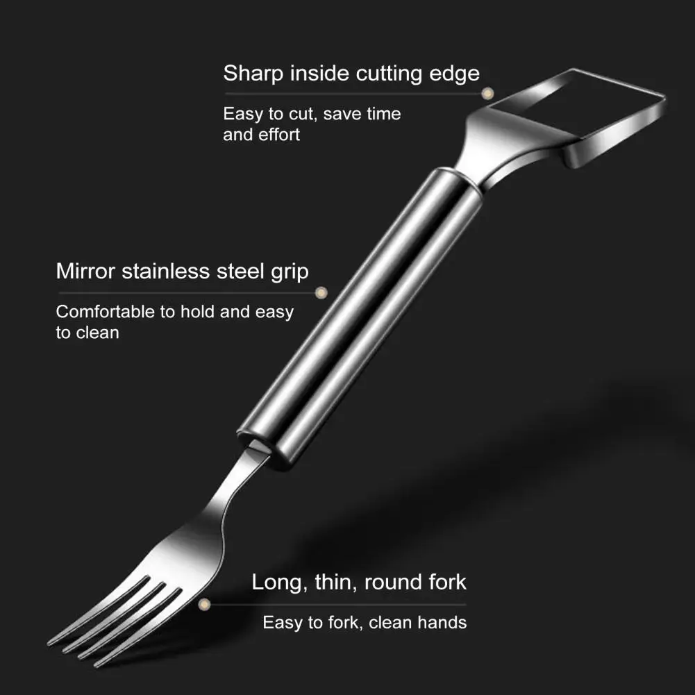 Comfort Grip Fruit Cutter Stainless Steel Watermelon Fork Slicer Compact Fruit Cutter for Family Parties Camping Dual Head Mango
Comfort Grip Fruit Cutter Stainless Steel Watermelon Fork Slicer Compact Fruit Cutter for Family Parties Camping Dual Head Mango