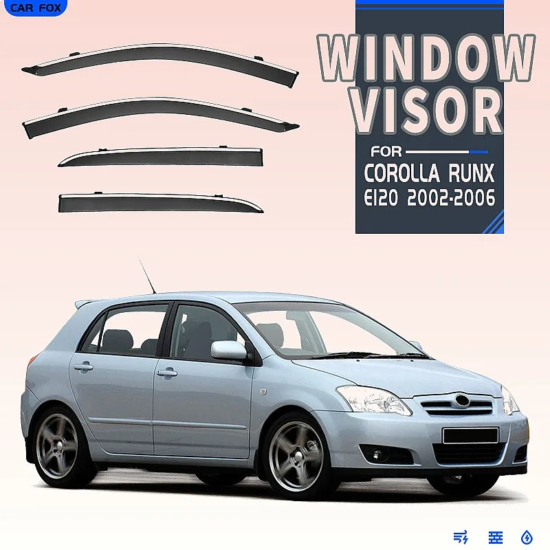 For Toyota Corolla RunX 2002-2006 Car Window Visor Rain Sun Shade Shield Auto Accessories
For Toyota Corolla RunX 2002-2006 Car Window Visor Rain Sun Shade Shield Auto Accessories