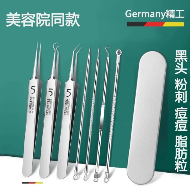 Немецкий ультратонкий номер. 5-ячеечный зажим для прыщей, угрей, пинцет для салона красоты, специальный инструмент для соскабливания и закрытия артефактов, игла от прыщей
Немецкий ультратонкий номер. 5-ячеечный зажим для прыщей, угрей, пинцет для салона красоты, специальный инструмент для соскабливания и закрытия артефактов, игла от прыщей