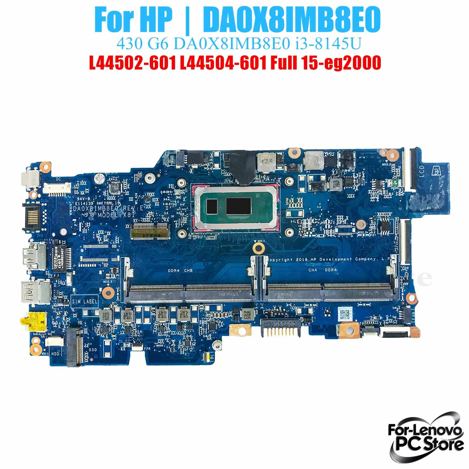 DA0X8IMB8E0 для HP Pavilion 15-eg2000 DA0X8IMB8E0 материнская плата для ноутбука i3 i5 i7 протестированная материнская плата для ноутбука
DA0X8IMB8E0 для HP Pavilion 15-eg2000 DA0X8IMB8E0 материнская плата для ноутбука i3 i5 i7 протестированная материнская плата для ноутбука