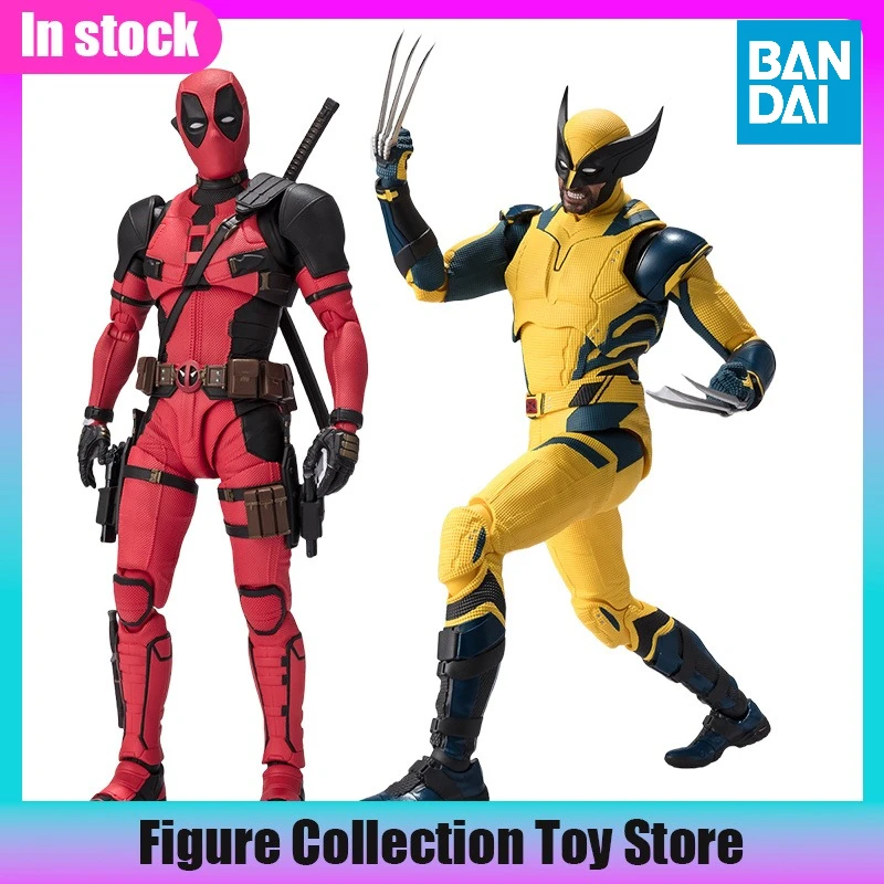 Bandai Genuine SHF Deadpool Wolverine 15.5cm MARVEL STUDIOS Anime Action Figure Collectible Model Toys Ornaments Gift Children
Bandai Genuine SHF Deadpool Wolverine 15.5cm MARVEL STUDIOS Anime Action Figure Collectible Model Toys Ornaments Gift Children