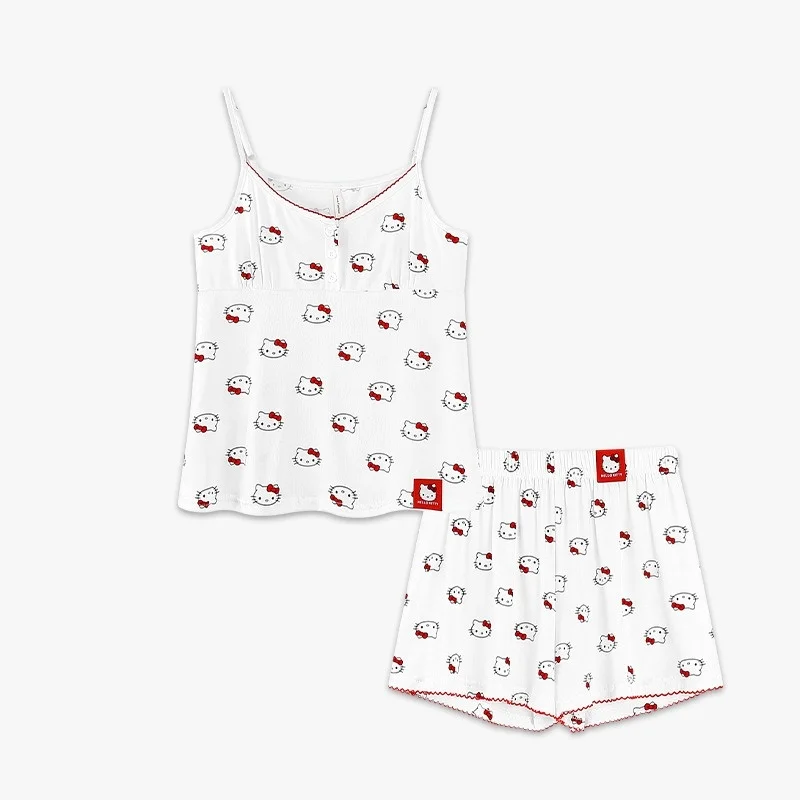 Kawaii Hello Kitty Pajamas Fashionable Summer Cool Feeling Spicy Girl Vest Ice Silk Hanging Shorts Women Accessories Wholesale
Kawaii Hello Kitty Pajamas Fashionable Summer Cool Feeling Spicy Girl Vest Ice Silk Hanging Shorts Women Accessories Wholesale