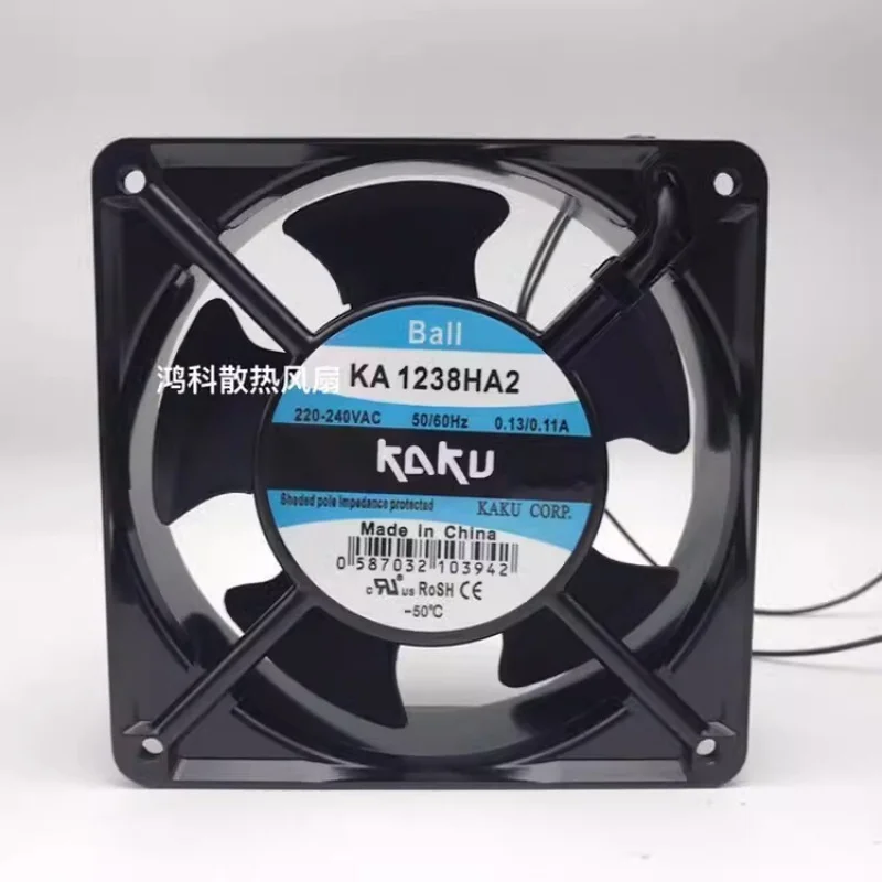 Y+KAKU KA1238HA2 AC220V-240V 0.13/0.11A 120*120*38MM Axial Cooling Fan
Y+KAKU KA1238HA2 AC220V-240V 0.13/0.11A 120*120*38MM Axial Cooling Fan