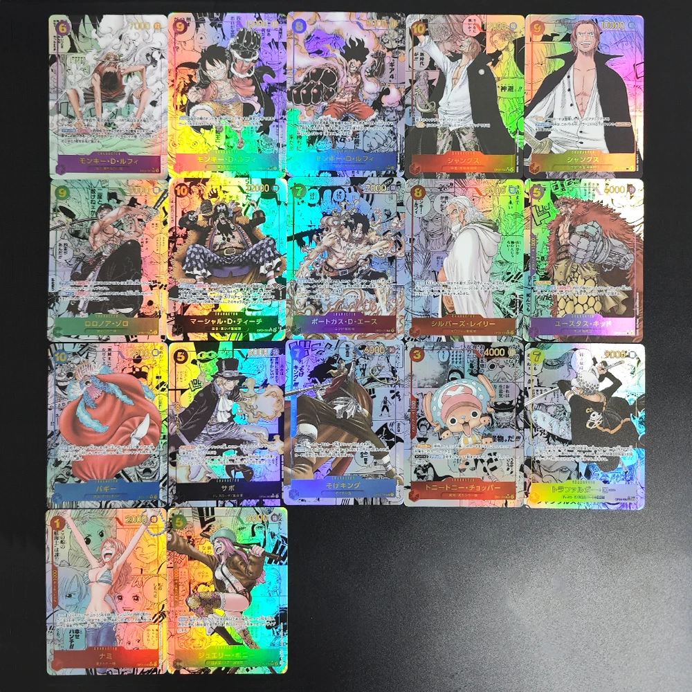 Набор из 17 коллекционных карт TCG OPCG 2023-2025: ONE PIECE JPN. SOGEKING, Луффи, Шанкс, Тич, Силверс, Сабо. Текстурированные аниме-карты, игрушки.
Набор из 17 коллекционных карт TCG OPCG 2023-2025: ONE PIECE JPN. SOGEKING, Луффи, Шанкс, Тич, Силверс, Сабо. Текстурированные аниме-карты, игрушки.