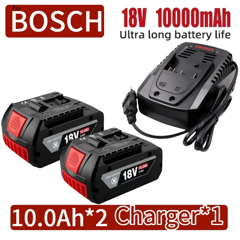 BAT610G+AL1820CV for Bosch professional18V 10.0AHLi-ion battery replacement with LED & for Bosch quick charger 14.4V-18V
BAT610G+AL1820CV for Bosch professional18V 10.0AHLi-ion battery replacement with LED & for Bosch quick charger 14.4V-18V