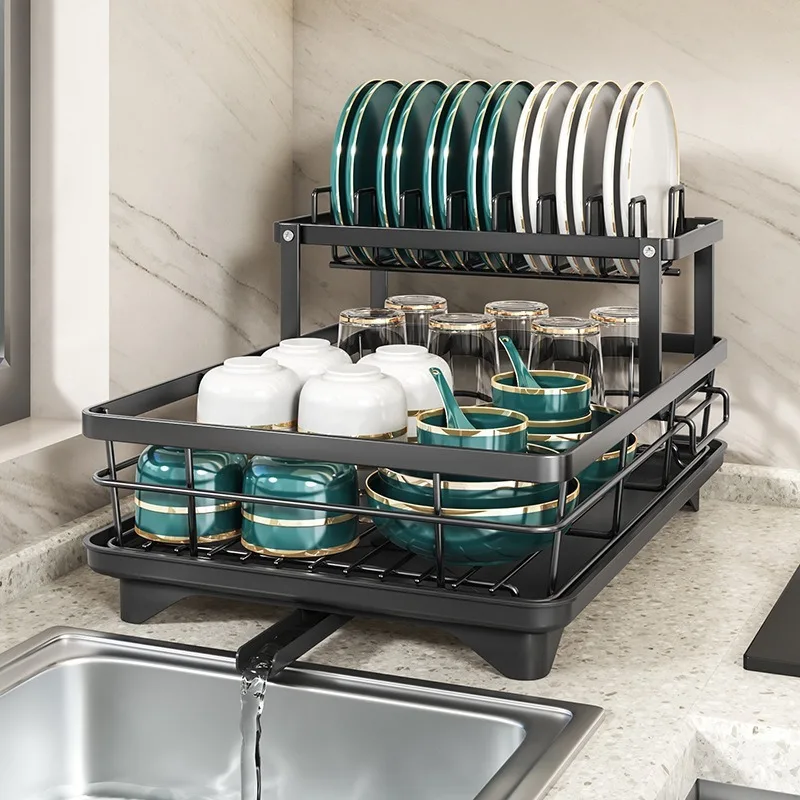 NEW Kitchen Plate Storage Box with Drainboard Above Sink Countertop Tableware Storage Rack Tableware Drying Rack Adjustable
NEW Kitchen Plate Storage Box with Drainboard Above Sink Countertop Tableware Storage Rack Tableware Drying Rack Adjustable