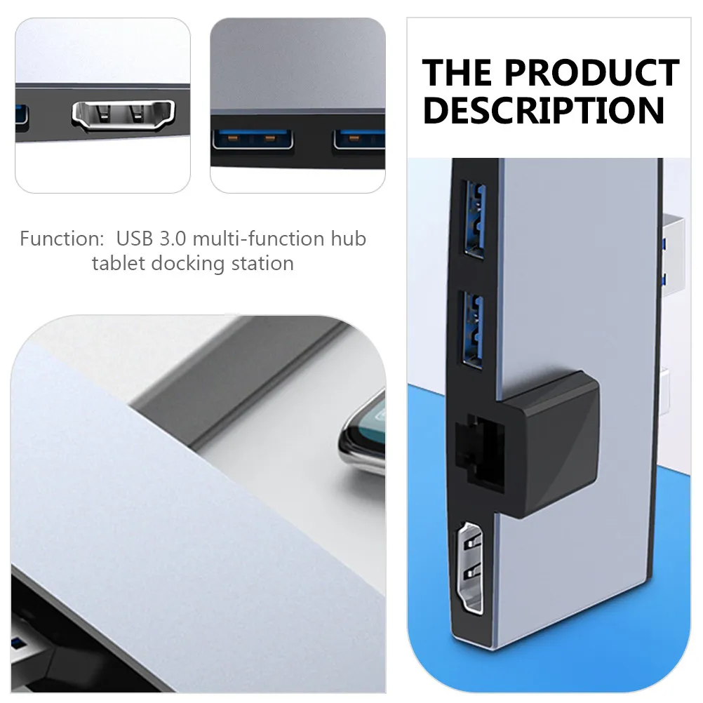 Многофункциональный USB-хаб, совместимый с Surface 5/4, с двумя портами, двумя слотами для карт, адаптером для видео 4K, портативная док-станция для расширения возможностей передачи данных
Многофункциональный USB-хаб, совместимый с Surface 5/4, с двумя портами, двумя слотами для карт, адаптером для видео 4K, портативная док-станция для расширения возможностей передачи данных