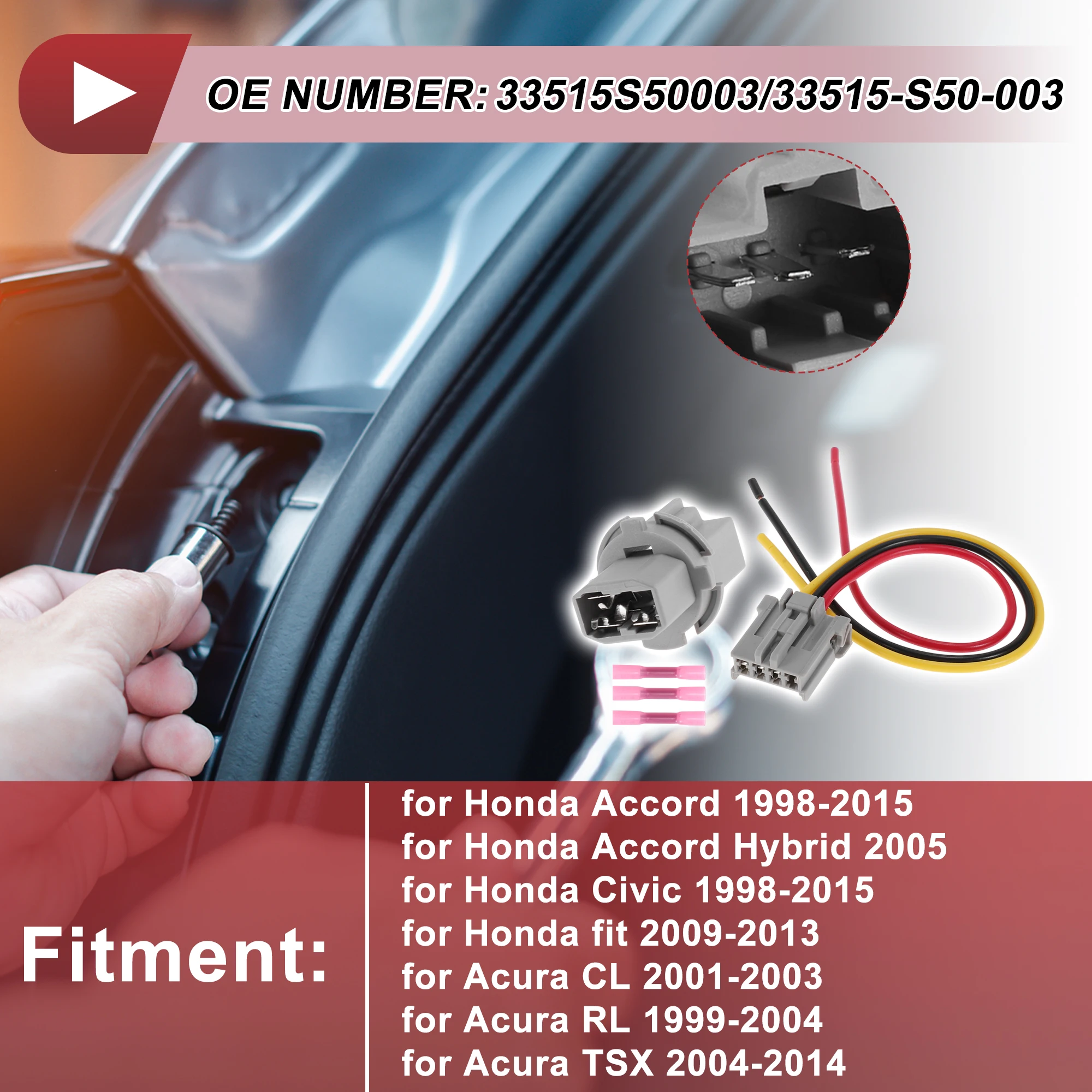 Проводка гнезда стоп-сигнала UXCELL для Honda Accord 1998-2015 No 33515S50003 Tail
Проводка гнезда стоп-сигнала UXCELL для Honda Accord 1998-2015 No 33515S50003 Tail