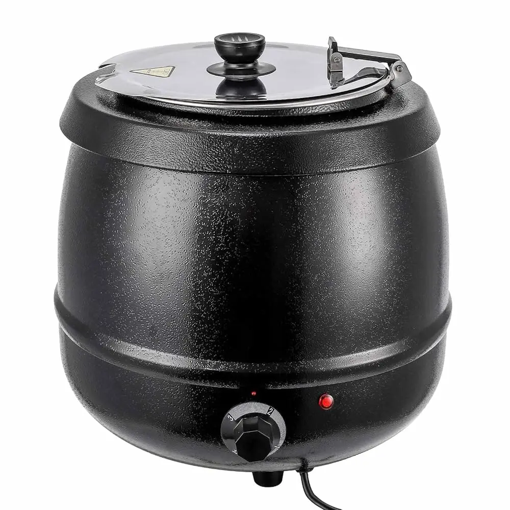 Commercial Soup Warmer, 10.5Qt Soup Kettle With Hinged Lid And Detachable Stainl Steel Insert Pot, Suitable For Family
Commercial Soup Warmer, 10.5Qt Soup Kettle With Hinged Lid And Detachable Stainl Steel Insert Pot, Suitable For Family
