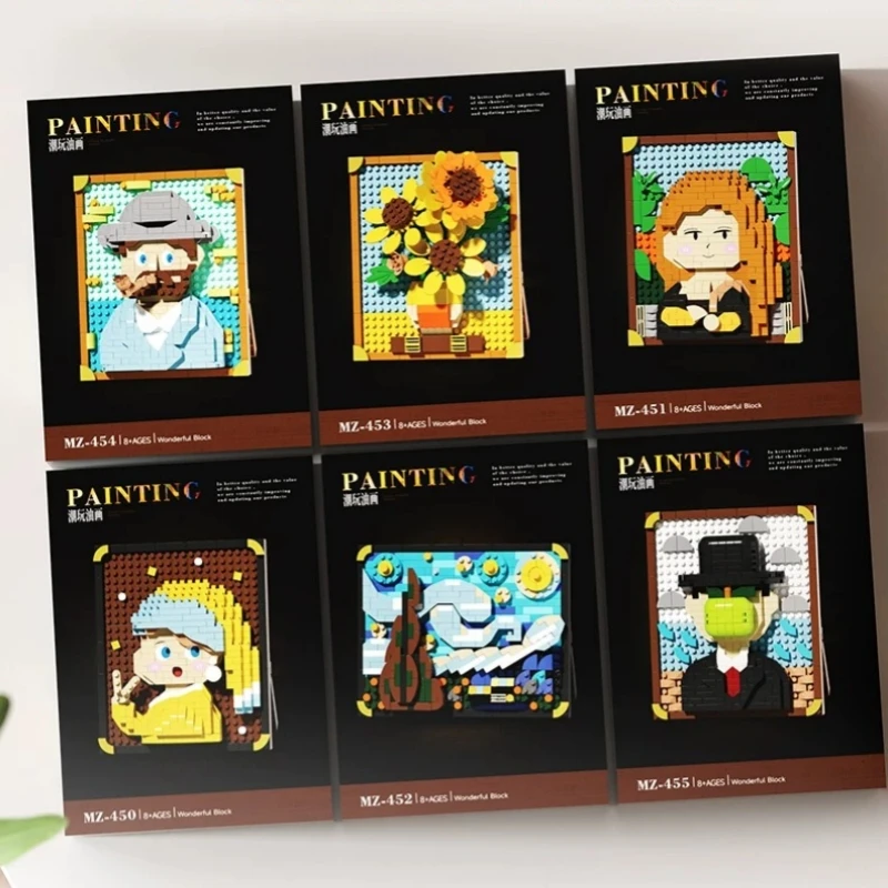 World Famous Painting Building Blocks Children's Educational Assembly Model Toys Cartoon Desktop Ornaments Cute Birthday Gifts
World Famous Painting Building Blocks Children's Educational Assembly Model Toys Cartoon Desktop Ornaments Cute Birthday Gifts