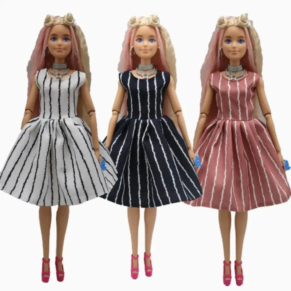 Fashion Doll Polka Dot Skirt Handmade Casual Wear Striped Dresses DIY Accessories Girl Gift Toys for 30cm Doll
Fashion Doll Polka Dot Skirt Handmade Casual Wear Striped Dresses DIY Accessories Girl Gift Toys for 30cm Doll