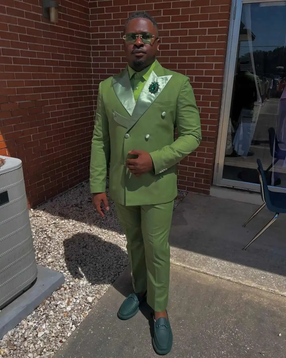 Wedding Green Men Suits With Belt Formal Double Breasted Peaked Lapel Groom Terno Prom Casual Outfits Custom Male Blazer Set
Wedding Green Men Suits With Belt Formal Double Breasted Peaked Lapel Groom Terno Prom Casual Outfits Custom Male Blazer Set