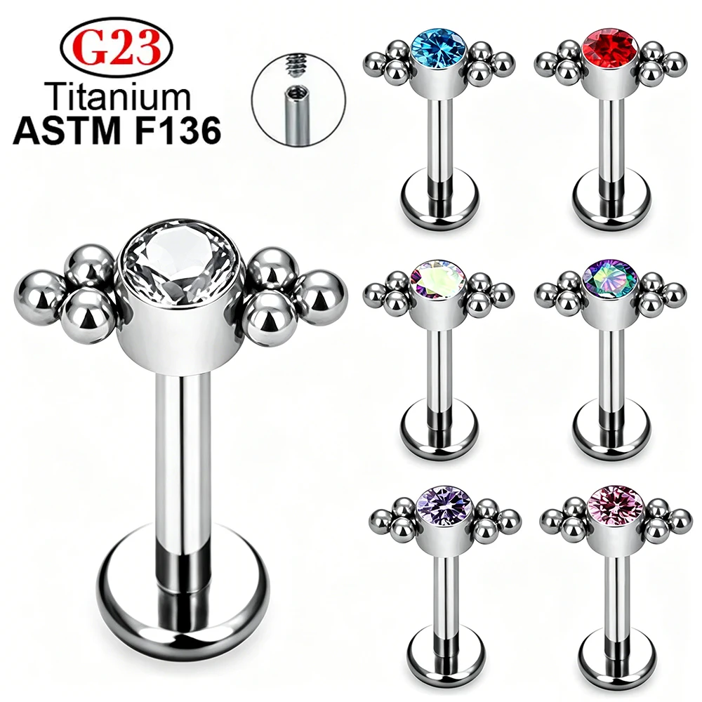 ASTM F136 Titanium Ear Studs 6 Balls CZ Bezel Set Top PIERC Labret Lip Stud Ear Cartilage Helix Piercing Body Jewelry for women
ASTM F136 Titanium Ear Studs 6 Balls CZ Bezel Set Top PIERC Labret Lip Stud Ear Cartilage Helix Piercing Body Jewelry for women