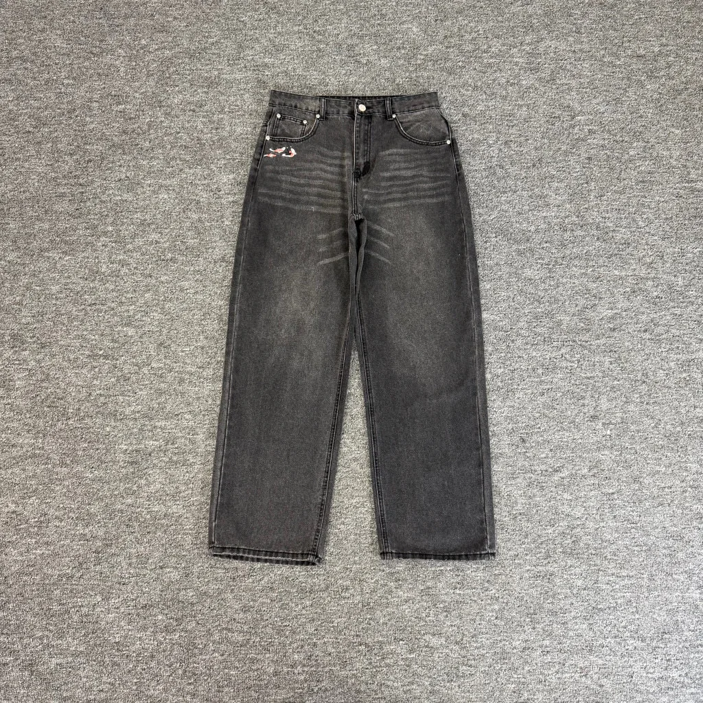 Loose Fit Bla Waed Denim Jeans High Waist Zipper Sle Casual Cotton Trousers for Young Women Spring Autumn Season
Loose Fit Bla Waed Denim Jeans High Waist Zipper Sle Casual Cotton Trousers for Young Women Spring Autumn Season