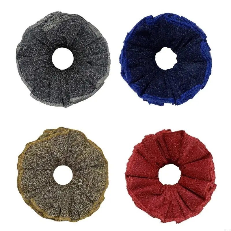 652F Glitter Hair Scrunchies Thick Bun Oversized Dark Hair Scrunchy Elegant Hair Rope Scrunchy Women Ponytail Holder
652F Glitter Hair Scrunchies Thick Bun Oversized Dark Hair Scrunchy Elegant Hair Rope Scrunchy Women Ponytail Holder