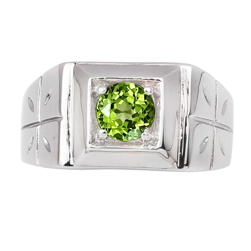 Natural Green Peridot Men Ring 925 Sterling Silver Cross on Band 6mm 0.8ct Gemstone August Birthday Birthstone R510GPN
Natural Green Peridot Men Ring 925 Sterling Silver Cross on Band 6mm 0.8ct Gemstone August Birthday Birthstone R510GPN