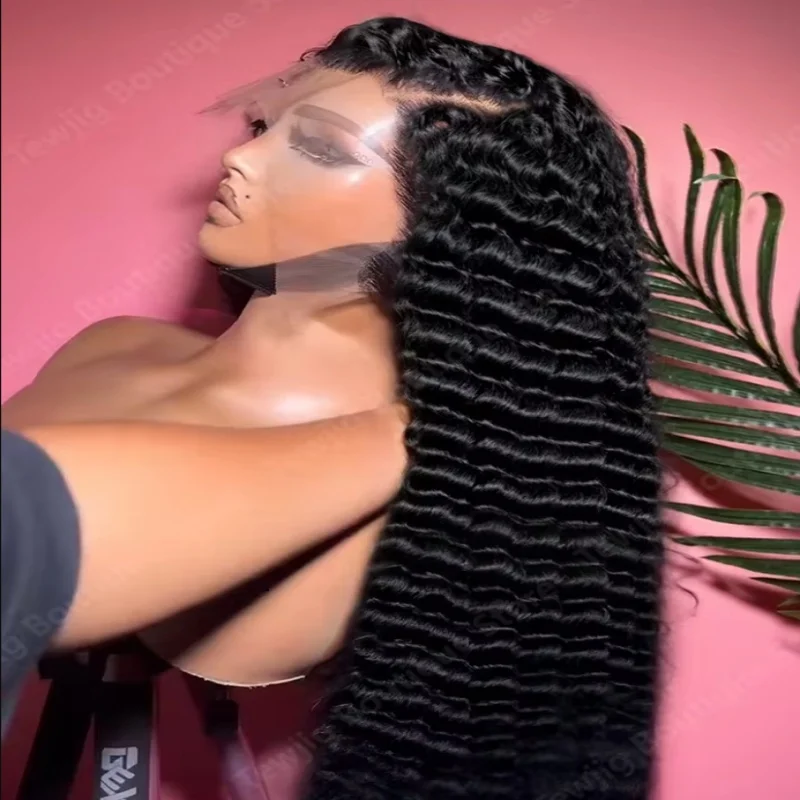 Deep Wave 13x6 Lace Front Human Hair Wigs Brazilian 30 40 Inches Curly Water Wave HD 13x4 200 Density Lace Frontal Wig
Deep Wave 13x6 Lace Front Human Hair Wigs Brazilian 30 40 Inches Curly Water Wave HD 13x4 200 Density Lace Frontal Wig