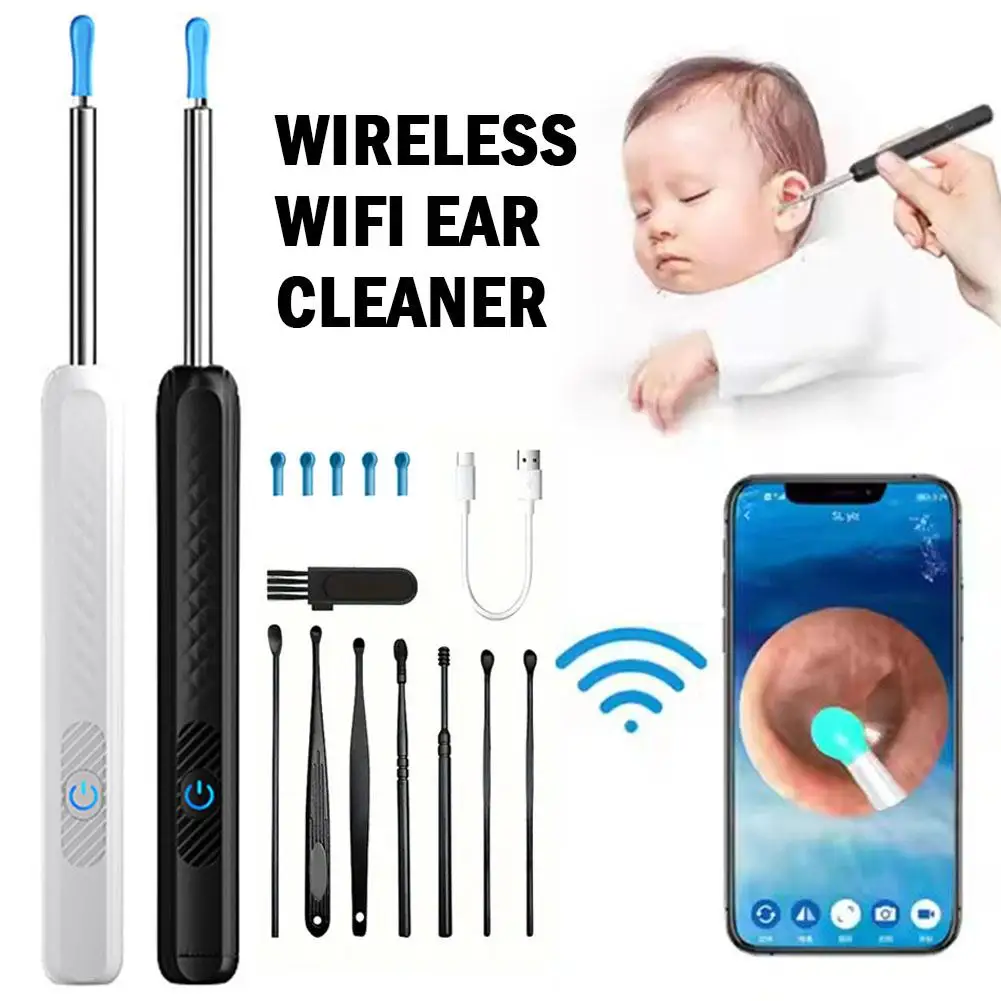 Wireless Smart Visual Ear Cleaner Otoscope Ear Wax Removal Tool With 720P Camera Ear Endoscope Ear Tools Health Care Kit
Wireless Smart Visual Ear Cleaner Otoscope Ear Wax Removal Tool With 720P Camera Ear Endoscope Ear Tools Health Care Kit