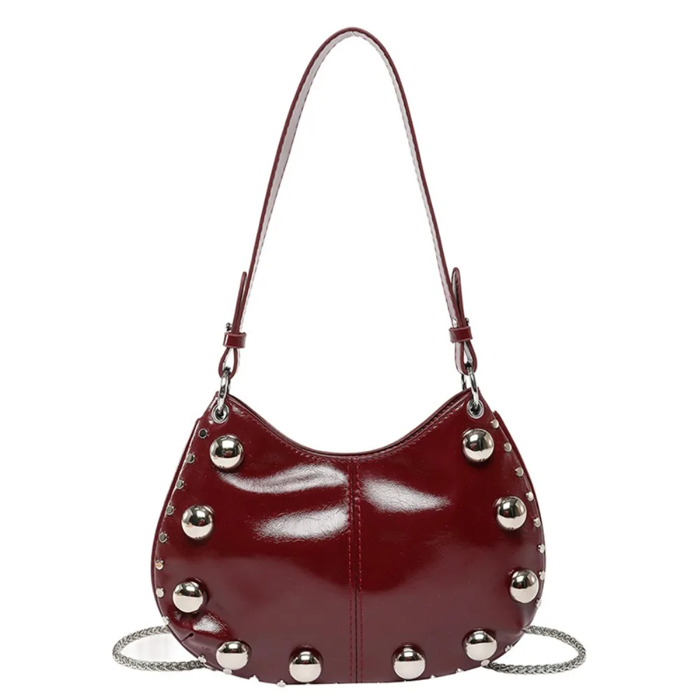 Сумка через плечо с заклепками, сумка из искусственной кожи для подмышек, коричневые однотонные сумки в стиле панк, маленькая упаковка, сумка на плечо в корейском стиле для студентов
Сумка через плечо с заклепками, сумка из искусственной кожи для подмышек, коричневые однотонные сумки в стиле панк, маленькая упаковка, сумка на плечо в корейском стиле для студентов