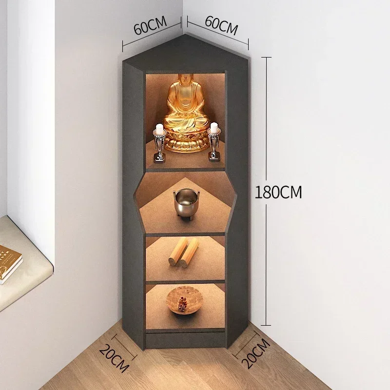 Modern Minimalist Corner Buddha Shrine Home Desk for Worship Table for God of Wealth
Modern Minimalist Corner Buddha Shrine Home Desk for Worship Table for God of Wealth