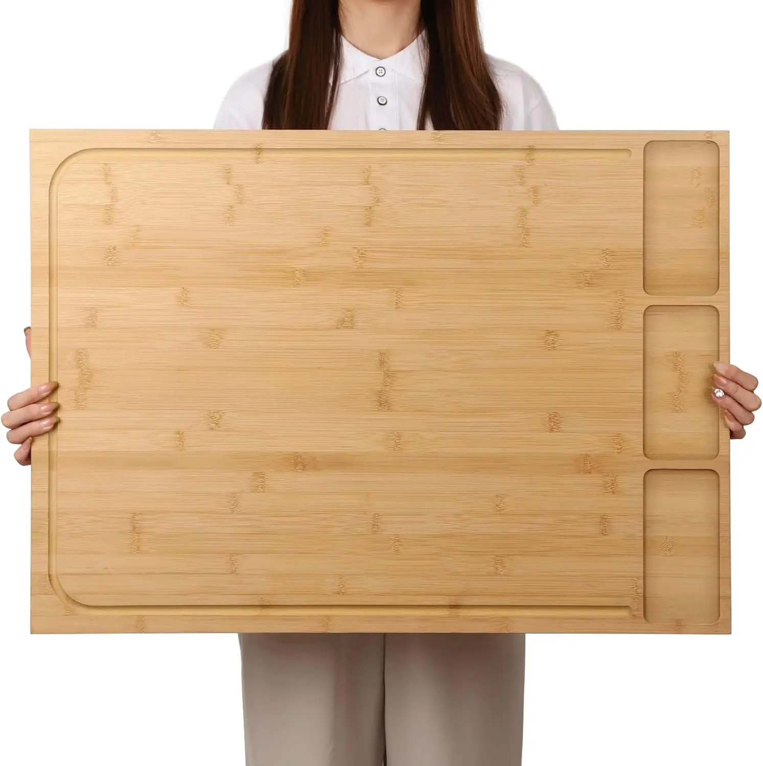 Extra Large Bamboo Cutting Board 30x21 in - Stovetop Cover, Sink Cover, Noodle Board with Detachable Legs & Non-Slip Lip
Extra Large Bamboo Cutting Board 30x21 in - Stovetop Cover, Sink Cover, Noodle Board with Detachable Legs & Non-Slip Lip