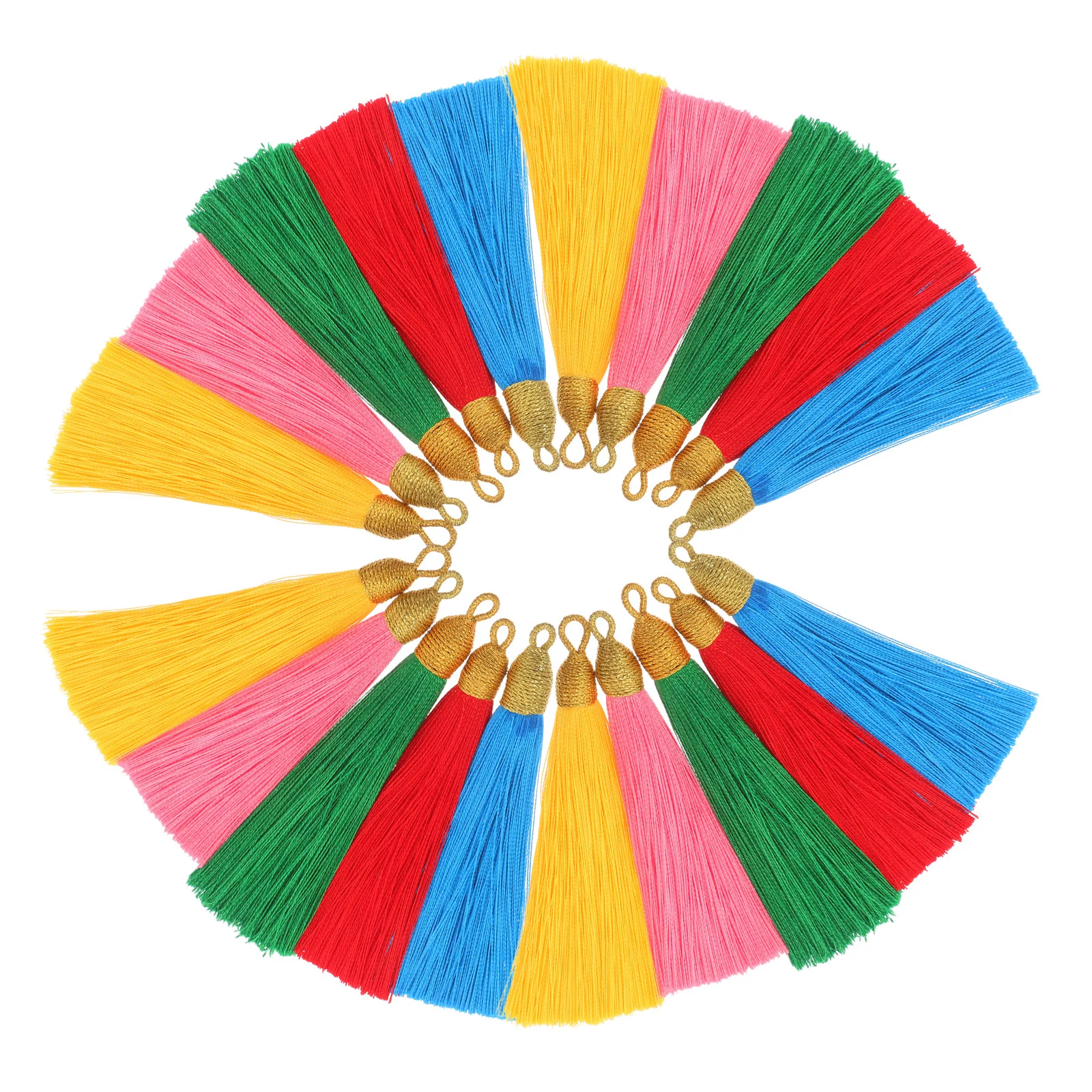 20Pcs Polyester Tassel Charms Colorful DIY Fringe Accessories for Jewelry Making Bag Pendant Bookmark Keychain
20Pcs Polyester Tassel Charms Colorful DIY Fringe Accessories for Jewelry Making Bag Pendant Bookmark Keychain