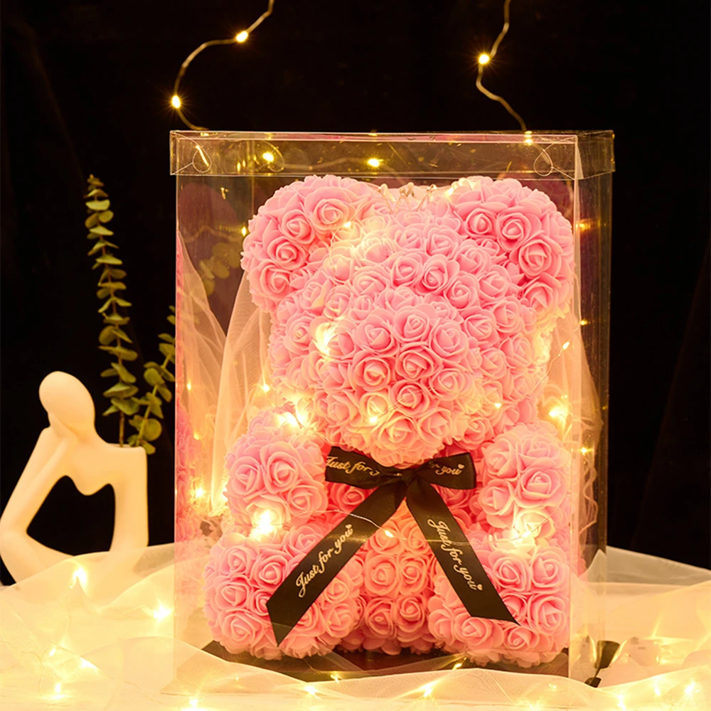Artificial Teddy Rose Bear25cmWith Light Gift Box Romantic Anniversary Birthday Valentine's Day Present for Mom Girlfriend Child
Artificial Teddy Rose Bear25cmWith Light Gift Box Romantic Anniversary Birthday Valentine's Day Present for Mom Girlfriend Child