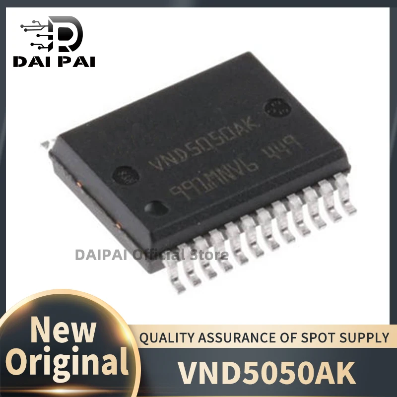 (10 шт./лот) 100% новый оригинальный набор микросхем VND5050AK VND5050 5050 HSSOP-24
(10 шт./лот) 100% новый оригинальный набор микросхем VND5050AK VND5050 5050 HSSOP-24