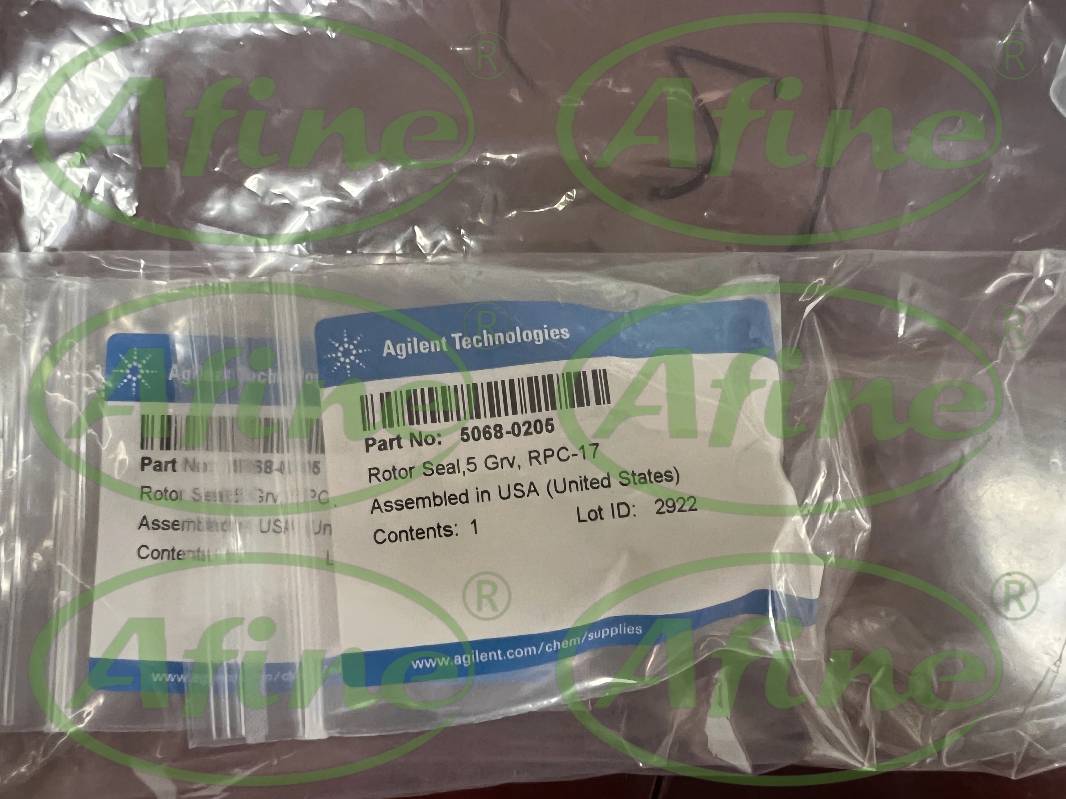 AFINE Agilent 5068-0205 Rotor Seal for 2-Position/10-Port PEEK Valve Head, 1300 bar
AFINE Agilent 5068-0205 Rotor Seal for 2-Position/10-Port PEEK Valve Head, 1300 bar