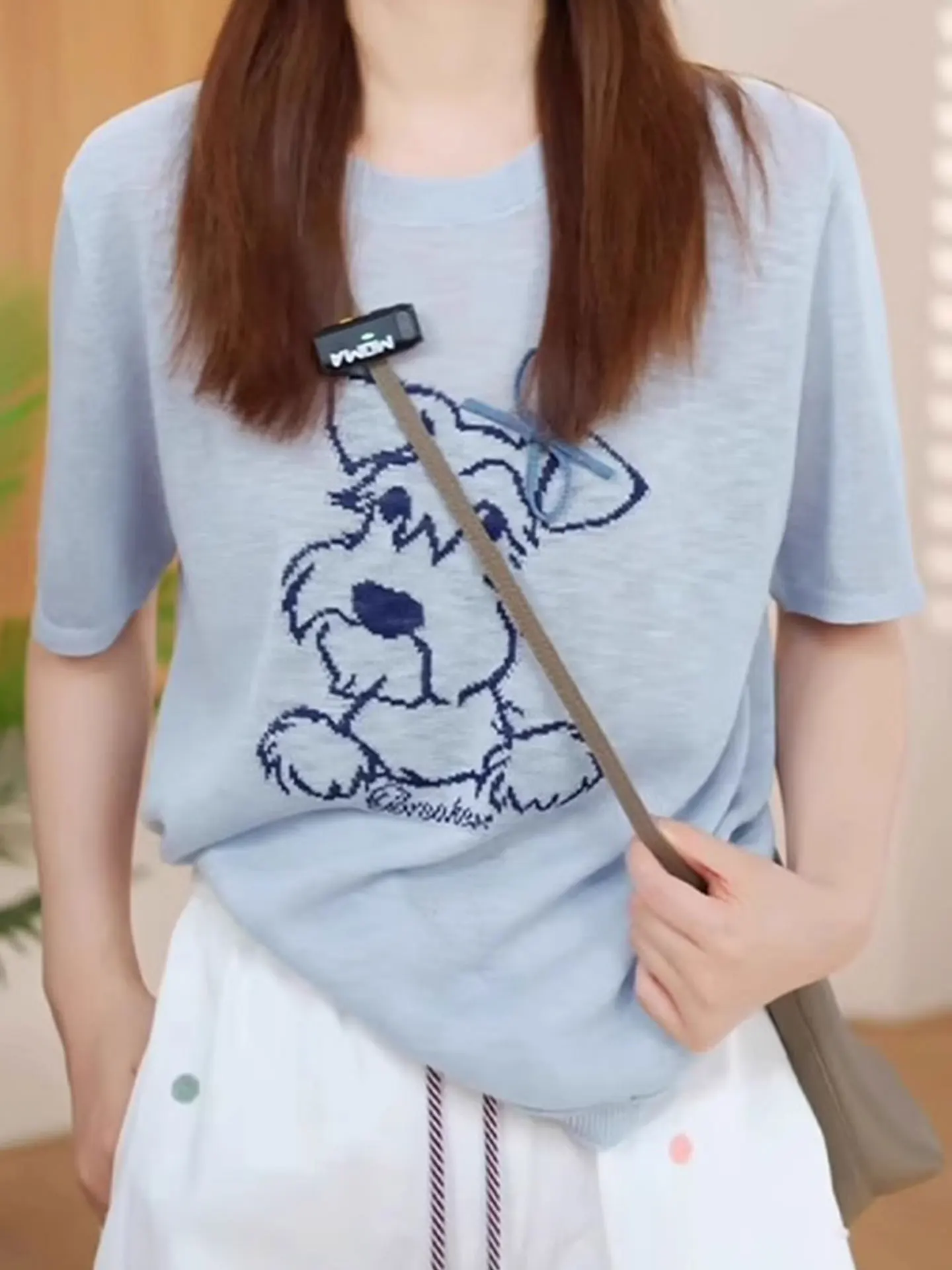 Женская летняя футболка из ледяного шелка с круглым вырезом и принтом, корейский стиль, повседневная, прямого кроя
Женская летняя футболка из ледяного шелка с круглым вырезом и принтом, корейский стиль, повседневная, прямого кроя