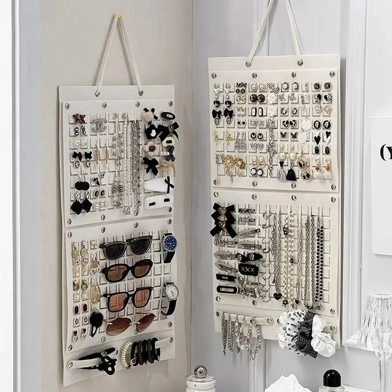 Wall Mounted Felt Jewelry Storage Bag Earring Stud Display Holder Children's Hair Accories Hairpins Organizer Korean Sle
Wall Mounted Felt Jewelry Storage Bag Earring Stud Display Holder Children's Hair Accories Hairpins Organizer Korean Sle