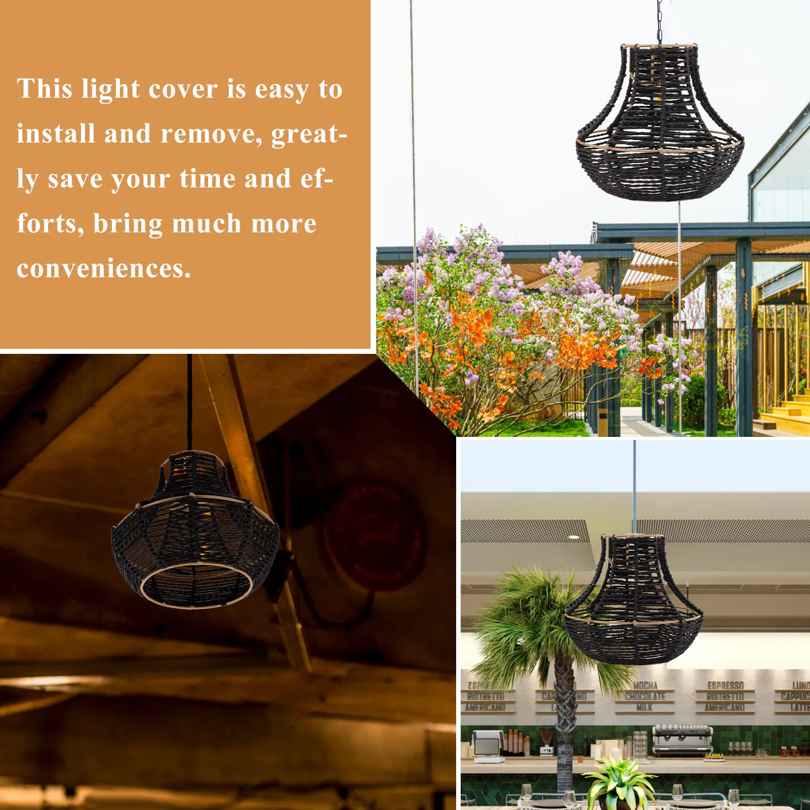 Woven Imitation Rattan Lamp Shade Decorative Pendant Lamp Cover Ceiling Light Shade for Study Room Hallway Lighting
Woven Imitation Rattan Lamp Shade Decorative Pendant Lamp Cover Ceiling Light Shade for Study Room Hallway Lighting