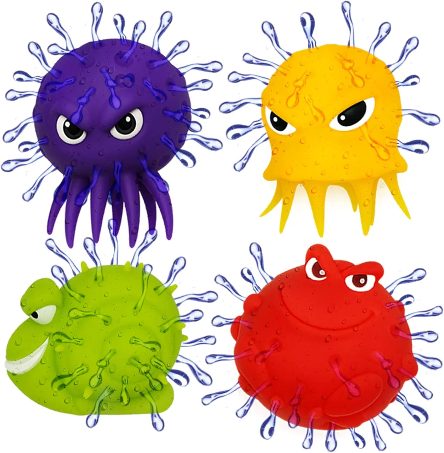 4E's Novelty Sea Animal Octopus Water Balls 4 Pack - Pool Toys Outdoor Activity Game Bath Tub Sensory Octopus Absorbent Splash Balls Bomb, Floating Swim Toys, Easter Basket Stuffers
4E's Novelty Sea Animal Octopus Water Balls 4 Pack - Pool Toys Outdoor Activity Game Bath Tub Sensory Octopus Absorbent Splash Balls Bomb, Floating Swim Toys, Easter Basket Stuffers